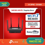 Mercusys MR25BE BE3600 Dual-Band WiFi 7 Router 3.6Gbps EasyMesh 4× Antenna WPA3 High Speed  (Powered