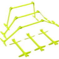 QUICKPLAY PRO Quick-Click Adjustable Speed Hurdles, Set of 6 | 3 Heights in One (6", 9", 12") | All-