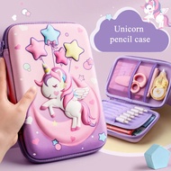 3D EVA Unicorn Cute Pencil Case Cartoon Stationery Box Girls Color Pencil Box Student Pen Case School Supplies Gifts