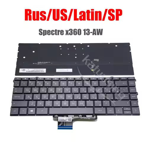 Original US RU SP Latin Keyboard for HP Spectre 13-AW 13-AW0008CA 13-AW0023DX 13-AW0000 x360 13T-AW0