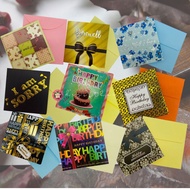 7cm Wishes Card Happy Birthday Bear Thank You Wedding Anniversary Wish Sorry Card Graduaiton Gift Ca