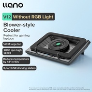 llano V12 V13 Laptop Cooler Powerful Turbo-Fan RGB Blower-style Cooling Pad with Infinitely Variable