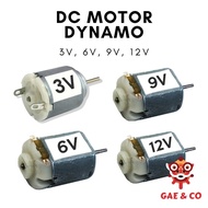▢ ▱ ⭐ ▫ ♞,♘DC Motor 3V, 6V, 9V, 12V (Dynamo)