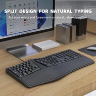 Wired Ergonomic Split Keyboard Ergonomic Keyboard With Wrist Rest 110 Keys Keyboard Gaming Keyboard 