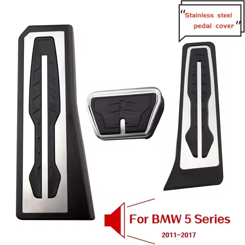 LHD Car Pedal Cover for BMW 5 Series F10 F11 523i 528i 530i 535i 550i 2011 - 2017 Gas Brake Rest Ped