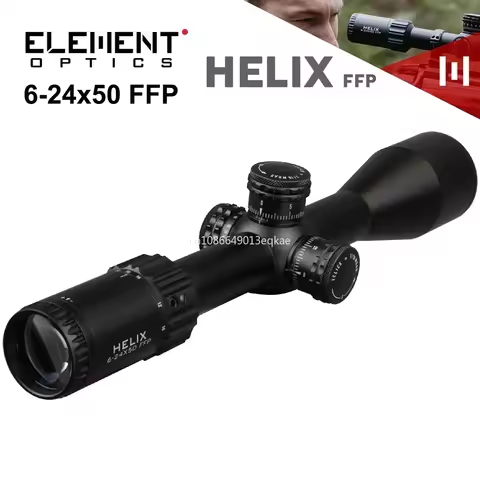 ELEMENT Optics HELIX 6-24X50 FFP First Focal Plane FFP Riflescope Zero-stop 30mm Tube APR-2D MRAD Re