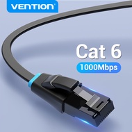 Vention Cat 6 Ethernet Cable Lan Cable UTP Cat6 RJ45 Cable Wifi Connector Ethernet Adapter RJ45 Patch Cord for XBOX PS4 PS3 ASUS HP Laptop PC Modem Printer Wifi Router 1000Mbps High Speed Flat Network Cable 1M 10M 20 30M 50M