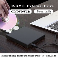 Portable Computer DVD External Drive CD ROM Writer DVD/CD/VCD USB2.0 For All-in-One/Laptop/All-in-One/Desktop/MAC Player ROM Drive Compatible With Windows XP/7/8/10