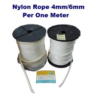 [ 1 METER ] Nylon Rope (White) / Nylon Twine / Engine Starter Rope / Tali Nylon / Tali NIlon  4mm / 6mm / 尼龙绳