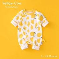 Yellow Cow Cocolakidz/Baby Jumper/Jumpsuit For Boys Or Girls/Suits/Premium Baby And Children's Clothes/Atta Edition