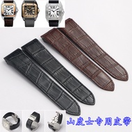 Leather Watch Strap for Cartier Sandos Santos Santos100 Men's and Women's Watch Strap Watch Chain 20 23mm