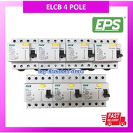 EPS ELCB RCCB 4 POLE 40A/63A/100A 30MA 100MA 300MA