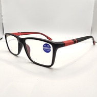 kacamata baca pria wanita lensa blueray 050-400 gratis box lap