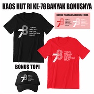 BA154 August T-shirt, Indonesian Independence Day, 78th Independence Day, Indonesia 17 August, Conti