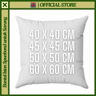 Sofa Cushion Filling 40x40 45x45/ 50x50/ 60x60 cm Plain White Spunbond Material - Gift Center Cushio