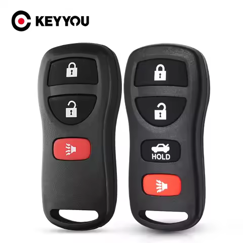 KEYYOU Remote Car Key Cover Case For Nissan Sentra Armada 350Z Altima Maxima Infiniti FX35 EX35 FX45