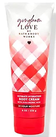 Bath & Body Works Gingham Love Signature Collection Ultimate Hydration Body Cream For Women 8 Fl Oz