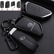Metal Key Cover Case Remote Key Fob Cover Keychain For Volkswagen Lavida Polo Tiguan l Discovery Son