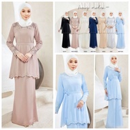 Adeline Embroidery Kurung. 803 Kurung Moden Sulam Adeline. Chiffon Embroidery Modern Kurung. Baju Ku