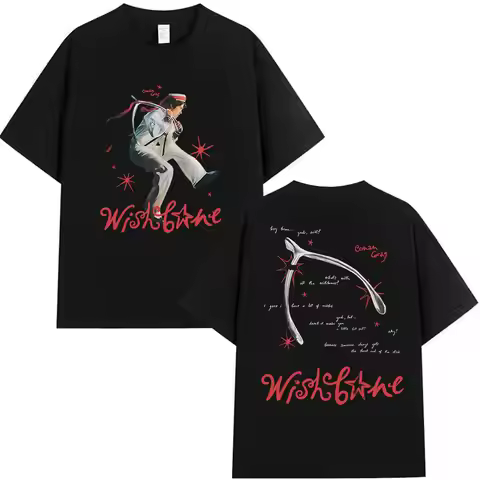 Conan Gray Wishbone Album 2025 Print T Shirt Men's High Quality Vintage Cotton T-shirts Unisex Fashi