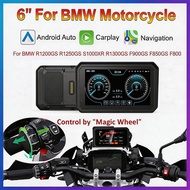 6 inch for BMW Motorcycles Wireless CarPlay Android Auto GPS Navigation Touch Screen Display, Compat