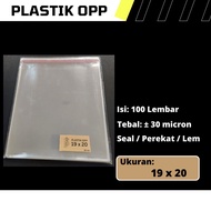 OPP Plastic Size 19 cm x 20 cm / 19x20 cm / 19 x 20 cm