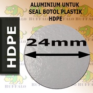 100 sheets 24mm aluminum seal for HDPE plastic