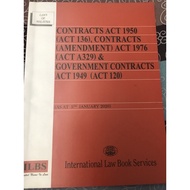 Act books (Contract act 1950/partnership act 1961/SOG act 1957)