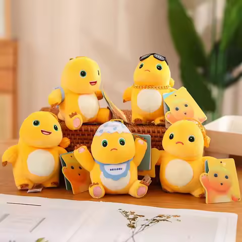 13cm Miniso Kawaii Nailong Plush Toys Cute MilkDragon Pendant Bag Accessories Keychain Bag Car Penda