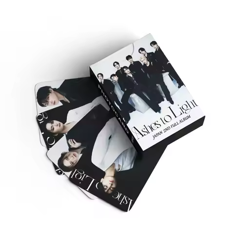 55pcs/Set Kpop ATEEZ Japan 2nd Full Album Ashes to Light lomo Cards GOLDEN HOUR Part 3 PhotoCards fo