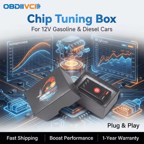 OBDIICAT HK01 HK-V2 Super OBD2 ECU Chip Reading Tuning Box More Power & Torque Nitro OBD Plug Drive 
