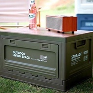 Folding Storage Box 55L Collapsible Outdoor Plastic Storage Box Camping Storage Organizer