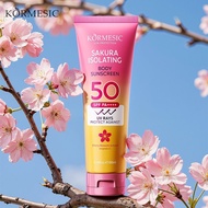 KORMESIC Refreshing Body Sunscreen Cream Cherry Blossom Isolation SPF50+Non-Greasy Contains Vitamin 