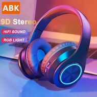 Sale - Aibake Headphone Bluetooth Headset Musik Gaming Dengan Lampu
