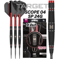 TARGET STEEL TIP DARTS - 24G SCOPE 04 (SWISS) SP 90% TUNGSTEN DART SET ORIGINAL STEEL DART