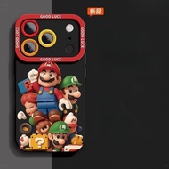 Lego Mario parts painted phone case for iPhone17/16/15/14/13/MINI/12/11/Pro MAX/X/XS/XR/7/8/6 shockp