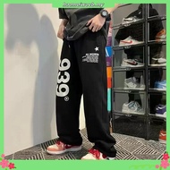 American Casual 939 Letter Printed Sweatpants Men Women Trendy Large Size Hip-Hop Teenagers Loose Ve