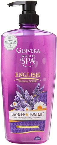 Ginvera World Spa Lavender &amp; Chamomile English Shower Scrub 750Ml