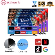 【30 days trial】LGBK Smart TV 50inch 4K DVBT2 Borderless 32 43 55inch Voice-controlled Television Net