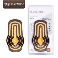 Chefmade WK9195 Food Grade Material Baking Tools 6 Pieces Kitchen Measuring Spoon Baking Plastic Gra
