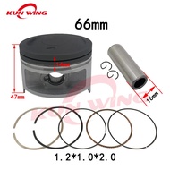 66mm Bore Piston Kit Ring Gaskets for SUZUKI DR200 DR 200 DR200SE DR200S DF200 VAV-VAN 200 RV200