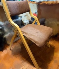 實木製折疊椅靠背椅