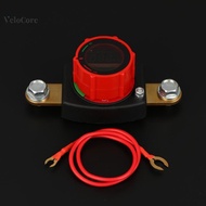 coagulatelove Side Post Battery Disconnect 12V-24V With Led Voltmeter Display 5-80V Battery Kill Bat