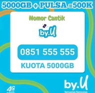 NOMOR CANTIK TELKOMSEL BYU KARTU CANTIK BY.U 10 DIGIT BONUS KOUTA &PULSA