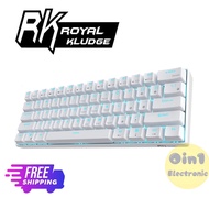 Royal Kludge RK61 61-Key Wired/Wireless Keyboard, Bluetooth 3.0,Multi-Device Yellow with Yellow LEDs