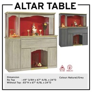 Altar Table Altar Cabinet Prayer Cabinet Prayer Table 5.5FT Altar Table FengShui Table Buddha Table 神台 5尺半 Chinese Altar
