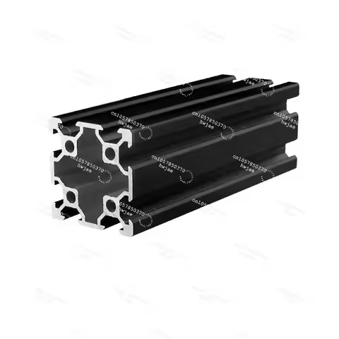 1PC 4040 aluminum profile black double-groove V-groove length 100-800 mm, used for CNC 3D printer pa