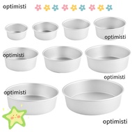 OPTIMISTI Cake Bake Pan, Non-Stick Round Cake Tin,  4/5/6/7/8/9/10 Inch Aluminum Alloy Heat-Resistan
