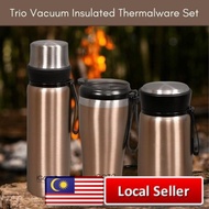 [ Local Ready Stocks ] iGOZO TRIO VACUUM INSULATED THERMALWARE FLUSK TERMOS