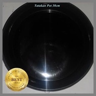 [Natural] Tatakan Pot Plastik 30cm Hitam 30Cm 1 lusin Alas Pot Bunga
